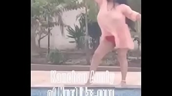 Kanchana aunty pool dance