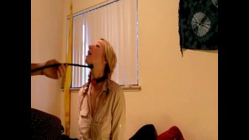 Tied up teen getting face fucked, spanked and fucked