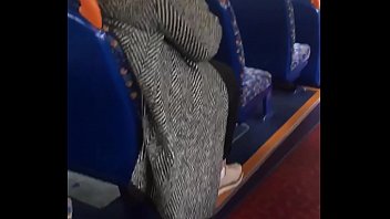 Flashing dick on bus she keeps looking