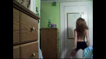 Skinny Arab Teen Dancing In Dorm Room -